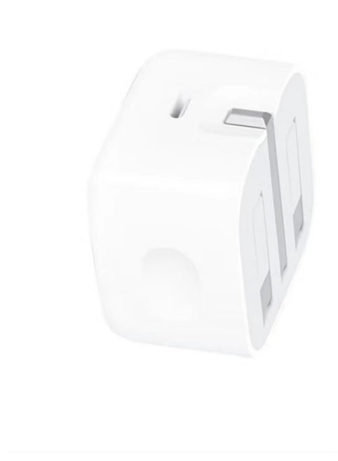 20W USB-C 3-Pin Power Adapter White  IPhone charger C-type C plug cpatible with new iPhone 14/14Pro/14Pro Max/14 Plus/13Pro Max/13 Pro/13/12/11/XS iPad Mini 6/iPad Pro - Image 5