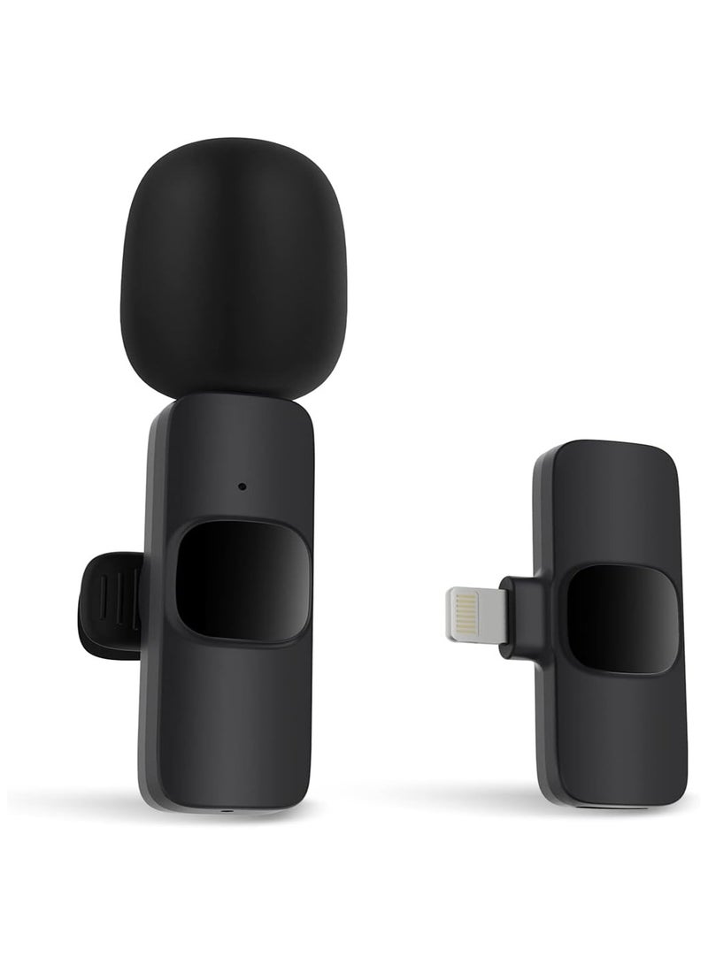 NNEWVANTE Wireless Microphone for iPhone, iPad, Wireless Clip Microphone, Recording Microphone, Wireless Lavalier Microphone, Mini Microphone, Professional Microphone, Studio Microphone - Image 1