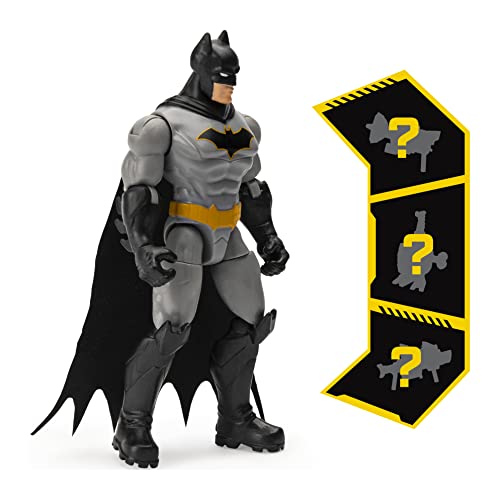 DC Comics Batman 4-inch Action Figure with 3 Mystery Accessories, for Kids Aged 3 and up - Image 3