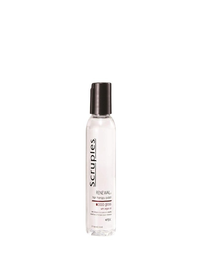 Scruples Renewal Therapy Hair Gloss - Argan Oil Hair Serum for Shine, Moisture & Frizz Control - Instantly Restores Dry, Lifeless Strands (2 oz)