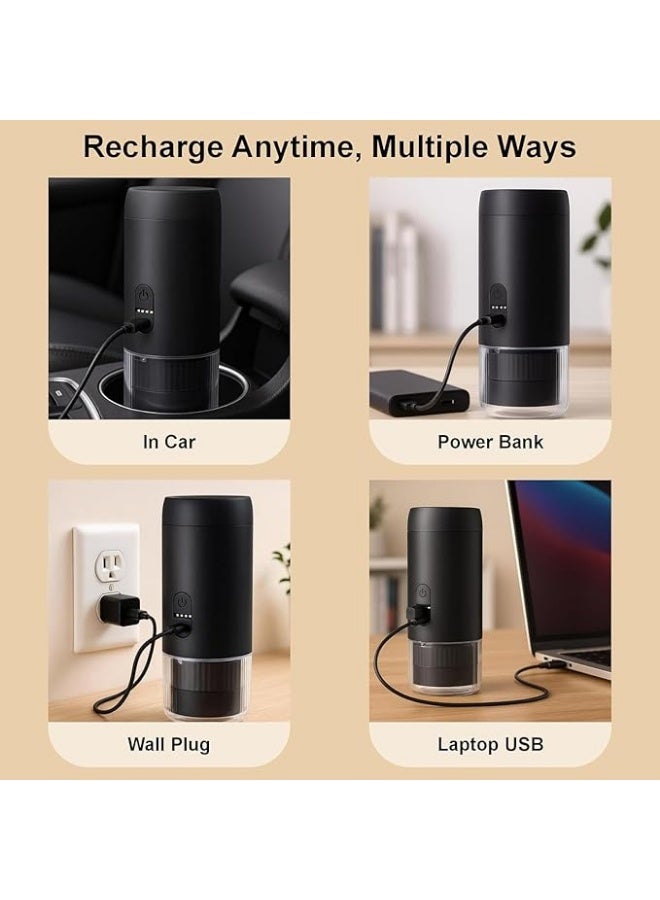 ماكينة إسبريسو محمولة 3 في 1 (موديل 2026) – ماكينة تحضير قهوة ذاتية التسخين بمنفذ USB-C، مثالية للسفر والتخييم والرحلات والاستخدام المكتبي. - Image 2