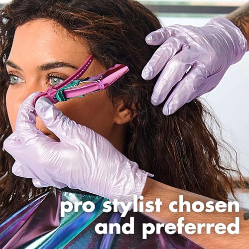 Colortrak Disposable Nitrile Gloves, Pink, Luminous Collection Lilac Frost Latex-Free, Powder-Free Hair Color Gloves for Chemical Processing & Salon Services, 100 Count, Large - Image 5