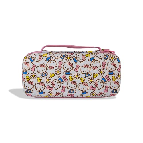 Sonix x Sanrio Carrying Case for Nintendo Switch 2, Switch 1, Lite, OLED, Protective Travel Case with Game Cartridge Storage | Hello Kitty Pink Bows - Image 1