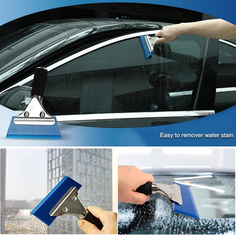 Ehdis Vinyl Wrap Tool Window Tint Kit 7 Pieces Vehicle Tinting Tools Car Glass Protective Film Wrapping Installation Set Included Squeegees, Felt Squeegee, Cutting Knife with Blades - Image 3