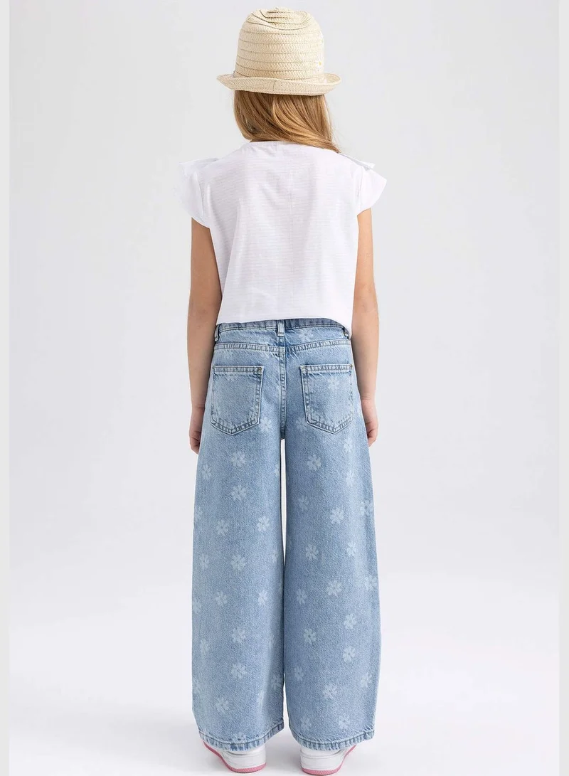 DeFacto Girl Wide Leg Denim Trousers