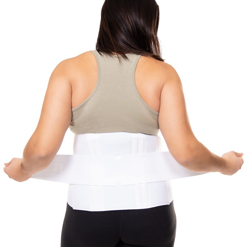 BraceAbility Plus Size 6XL Bariatric Back Brace Obese Support Girdle for Lower Lumbar Back Pain in Big and Tall Extra Large Heavy or Overweight Men and Women Fits 7380