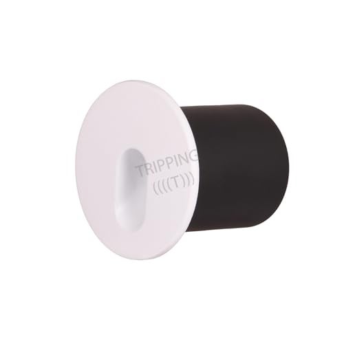 TRIPPING Conceal (3W جسم أبيض دائري LED قدم ضوء - IP65 مقاوم للماء للاستخدام الخارجي/الداخلي - ضوء حائط ألمنيوم مدمج بالدفء الأبيض للسلالم والممرات والحدائق والمزيد) - Image 5