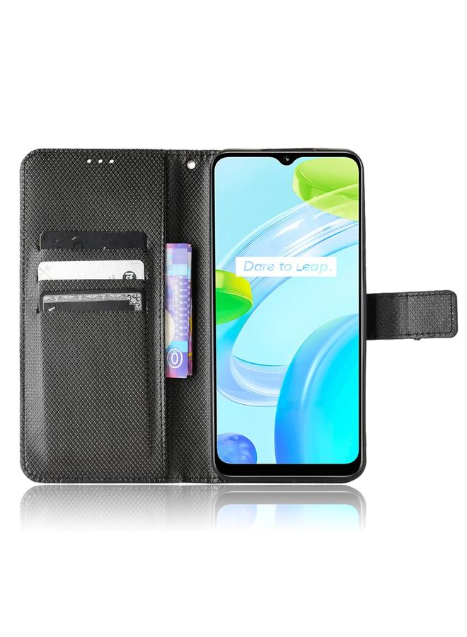 S-TOP Case For Realme C30 4G Diamond Texture Leather Phone Case - Image 3