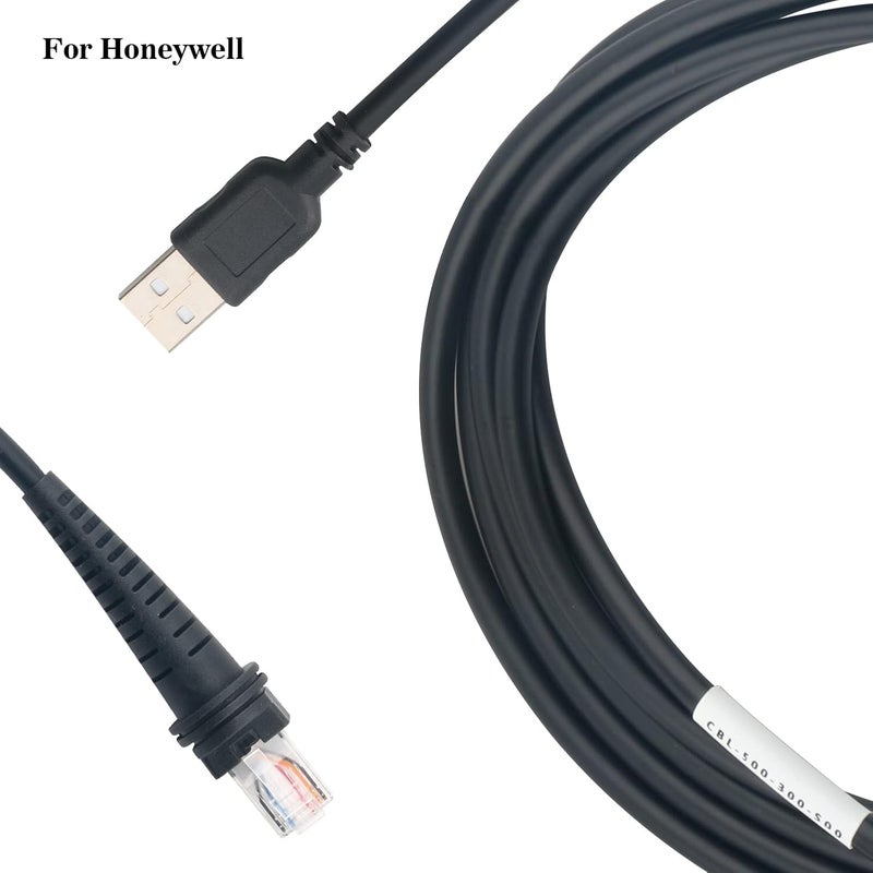 كابل USB للماسح متوافق مع ماسح الباركود هونيول 1900G 1200G 1300G 1400G 1500G 1911i 1280i cbl-500-300-s00 (2م/6.56قدم منفذ USB مستقيم) - Image 2