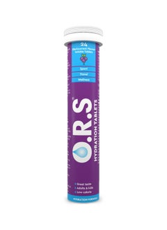 ORS Ors Hydration Tablets With Electrolytes, Black Currant Flavor - 24 Count Pack  - Image 1