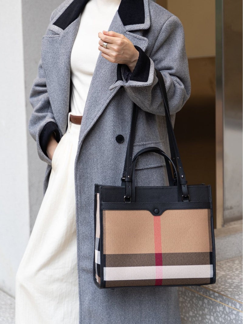 Pformed Top Layer Cowhide Tote Bag Large Capacity Women'S Bag Commuter All-Match Office Handbag Shoulder Bag - Image 5