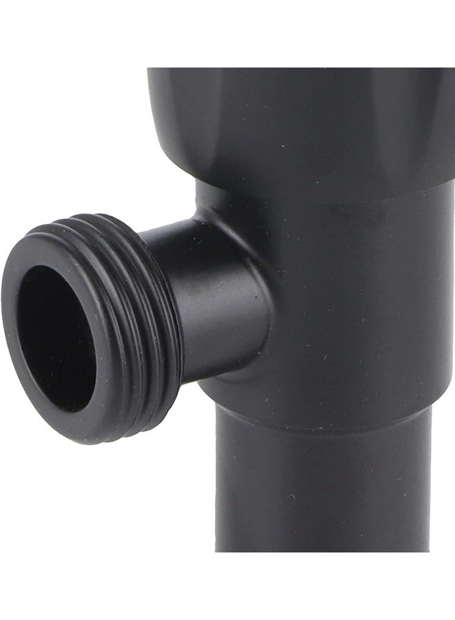 Biella Heavy Duty Angle Stop Corner Valve 1/2 Inch X Matte Black With Teflon Tape Single Handle Shut Off Water Control For Shower Toilet And Bidet - Image 4