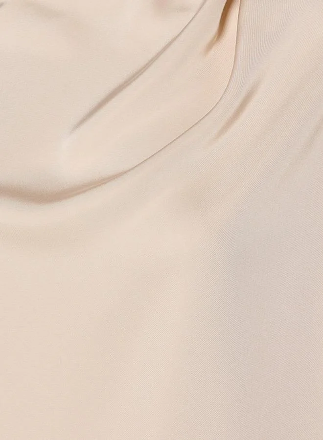ايكونيك Drape Top with Crew Neck