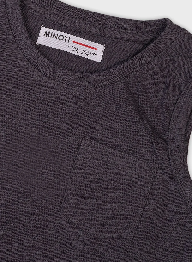 MINOTI Kids Basic Slub Vest