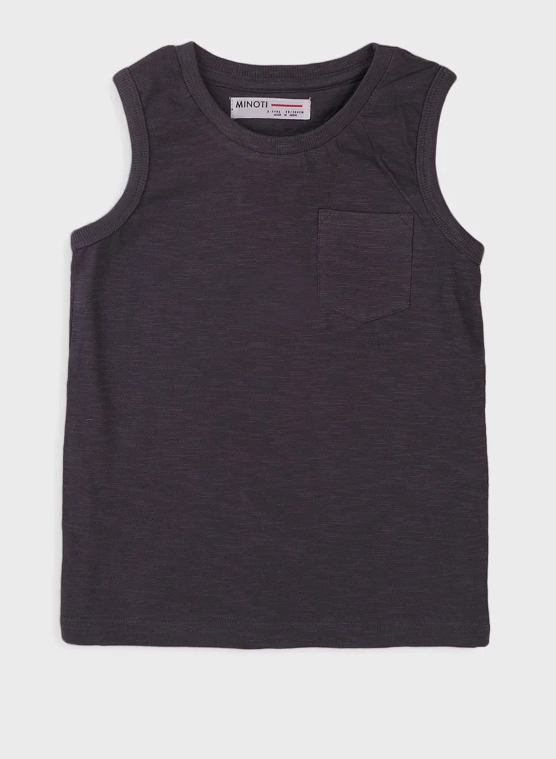 MINOTI Kids Basic Slub Vest