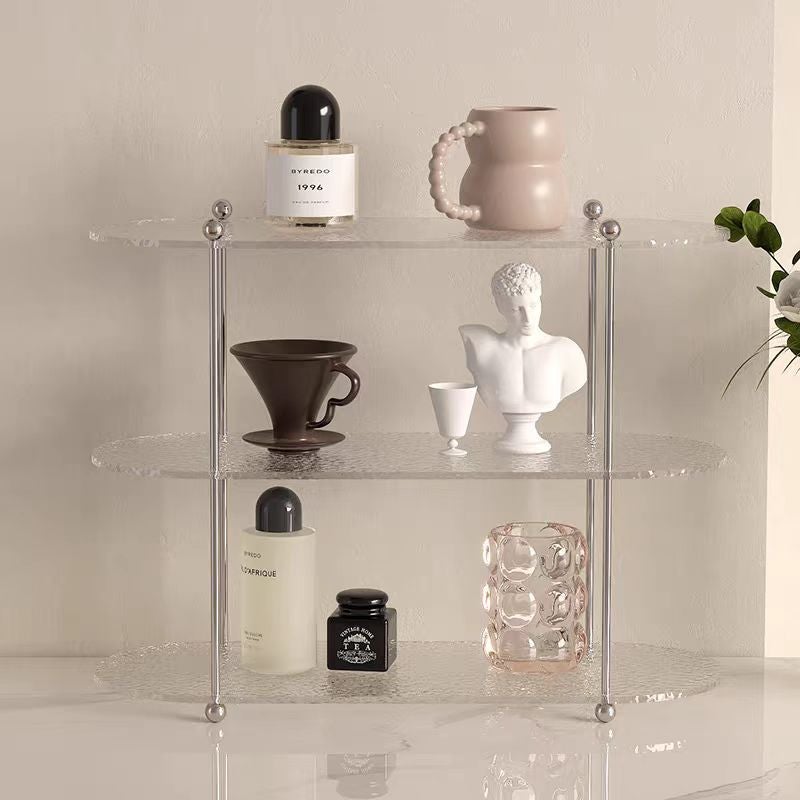 Acrylic Multi-Layer Storage Rack – Nordic Style Decorative Desktop Organizer - Image 5