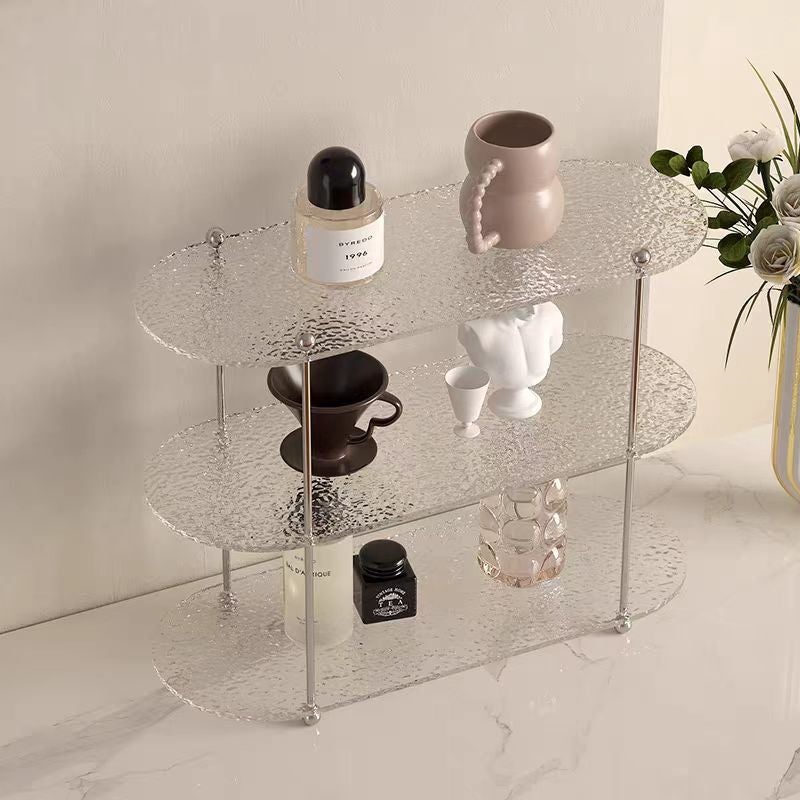 Acrylic Multi-Layer Storage Rack – Nordic Style Decorative Desktop Organizer - Image 3