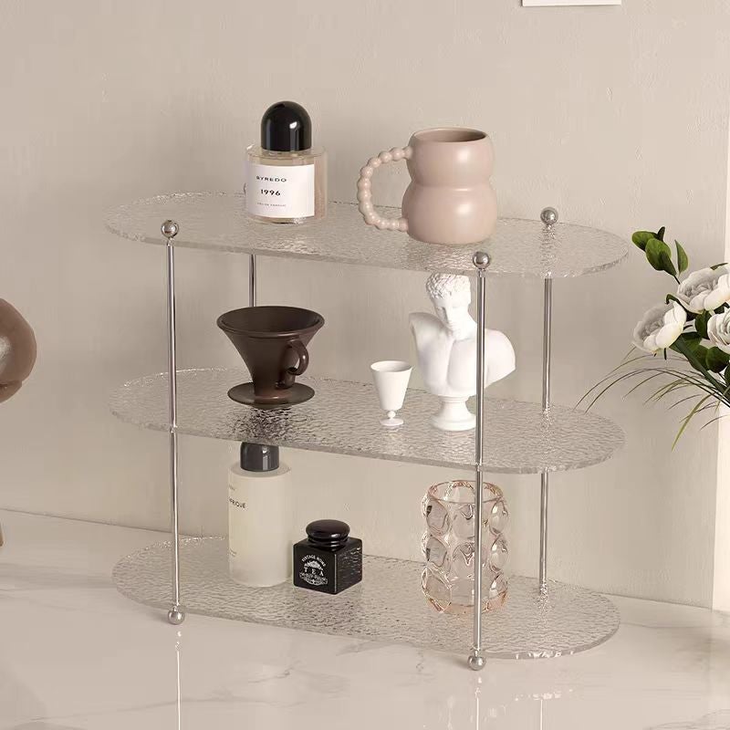 Acrylic Multi-Layer Storage Rack – Nordic Style Decorative Desktop Organizer - Image 2