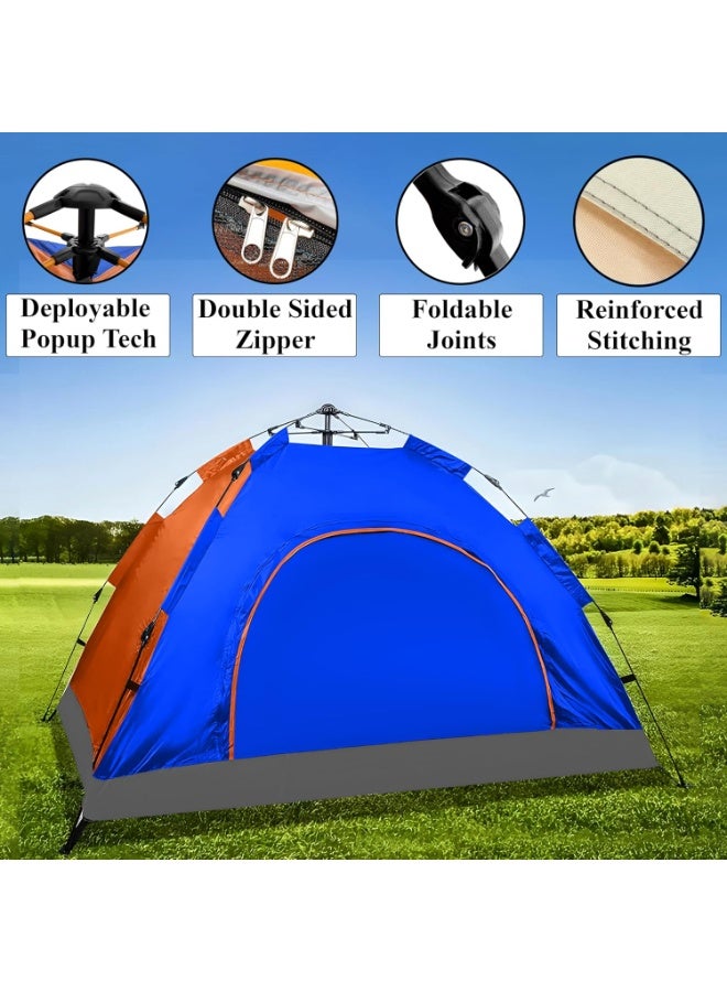 Earss Camping Tent – Automatic Easy Opening, Instant Pop Up Model – UV Protection Lightweight Portable Outdoor Sun Shade for Hiking, Picnic, Fishing & Beach - Image 2
