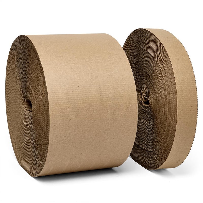 Paper Mart Corrugated Cardboard Roll, 3 Inches x 250 Linear Feet Roll, Regular “B” Flute ⅛ Inch Thick and 50/50 Basis Packing Paper Roll - Image 3