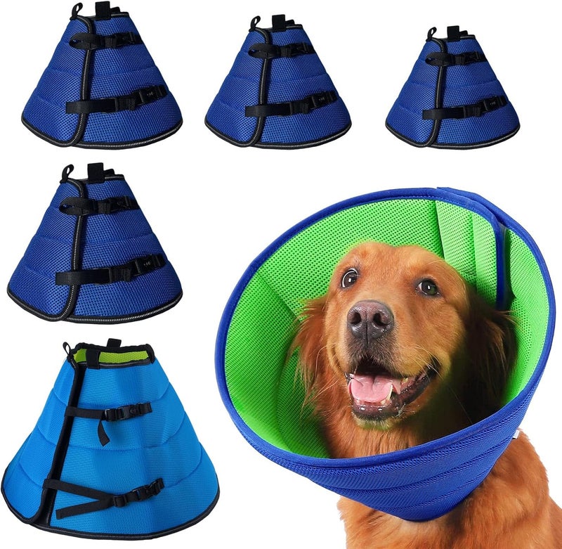 Protective Pet Collar for Wound Protections Adjust Dog Neck Cone Elizabethan for Cats Post Recovery Accessory - Image 2