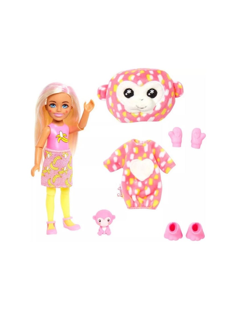 Barbie Cutie Reveal Chelsea Jungle Series Monkey Doll - Image 2