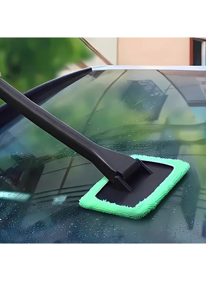 Navy Blue Car Window Cleaning Kit Long Handle Internal External Glass Cleaning Tools Essential For Car Maintenance - Image 3