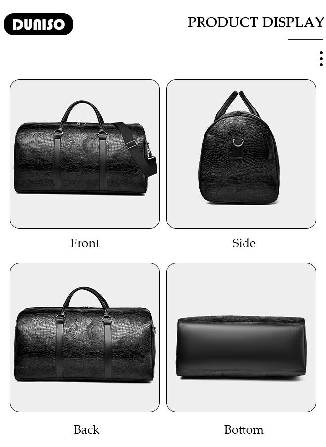 DUNISO - Travel Duffel Bag Luggage Collection Business Travel Suitcase Weekender Overnight Bag Large Carry On Airport Bag for Travel Business Trips Sports Duffel Bag Gym Sports Luggage Bags - Image 1