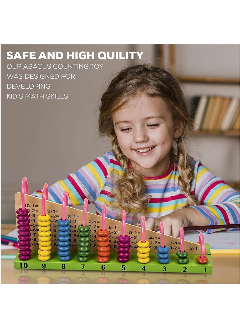BAYBEE Baybee Abacus Wooden Toys for Kids Double Side Calculation Shelf Counting Addition Subtraction Math's Learning Early Educational Kit for Boys Girls above 3 Years 