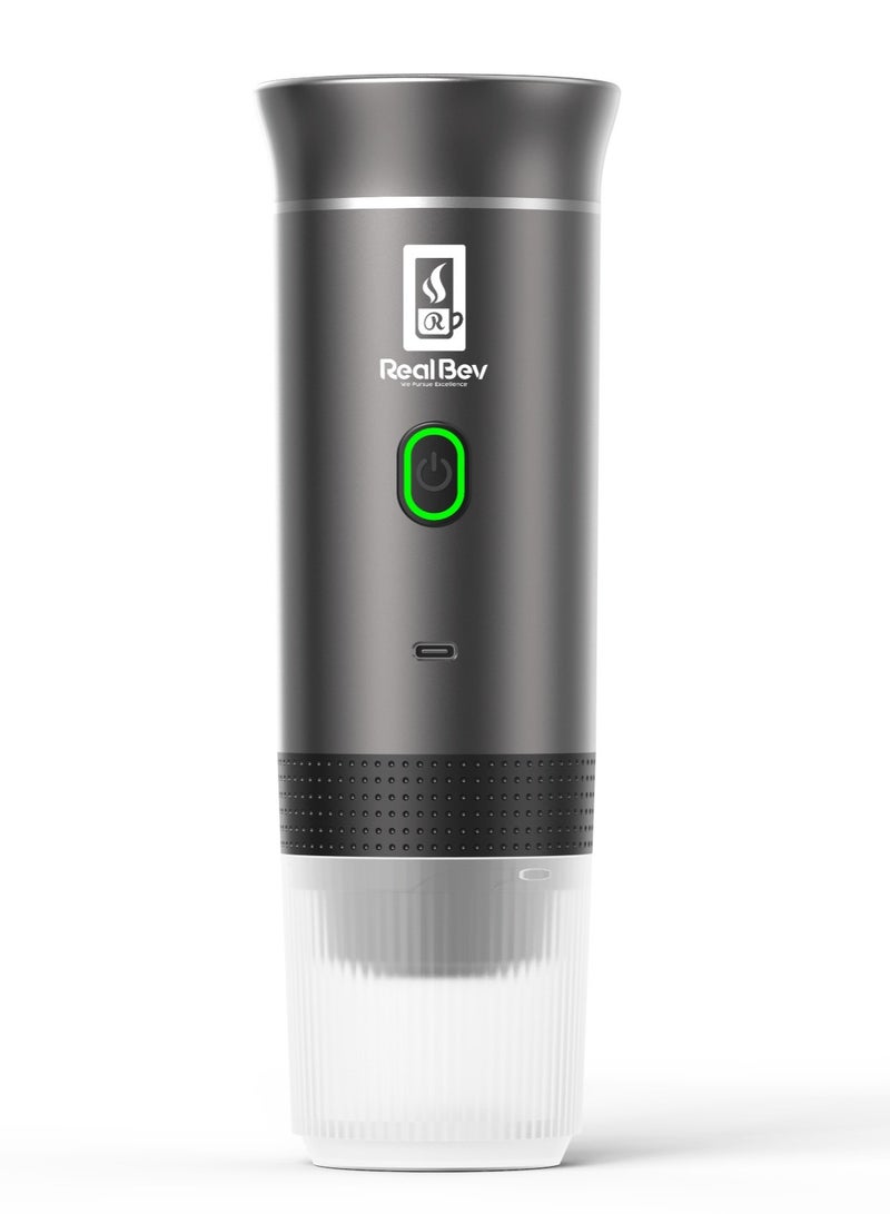 Real Bev Portable Electric Espresso Machine | Heating water to 198°F (92°C) in about 3 minutes
