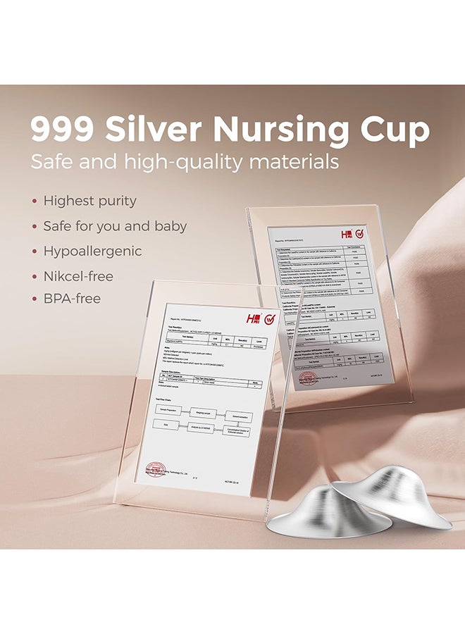 Momcozy Silver Nipple Shields - Anti-Bacterial - 45mm - Image 4