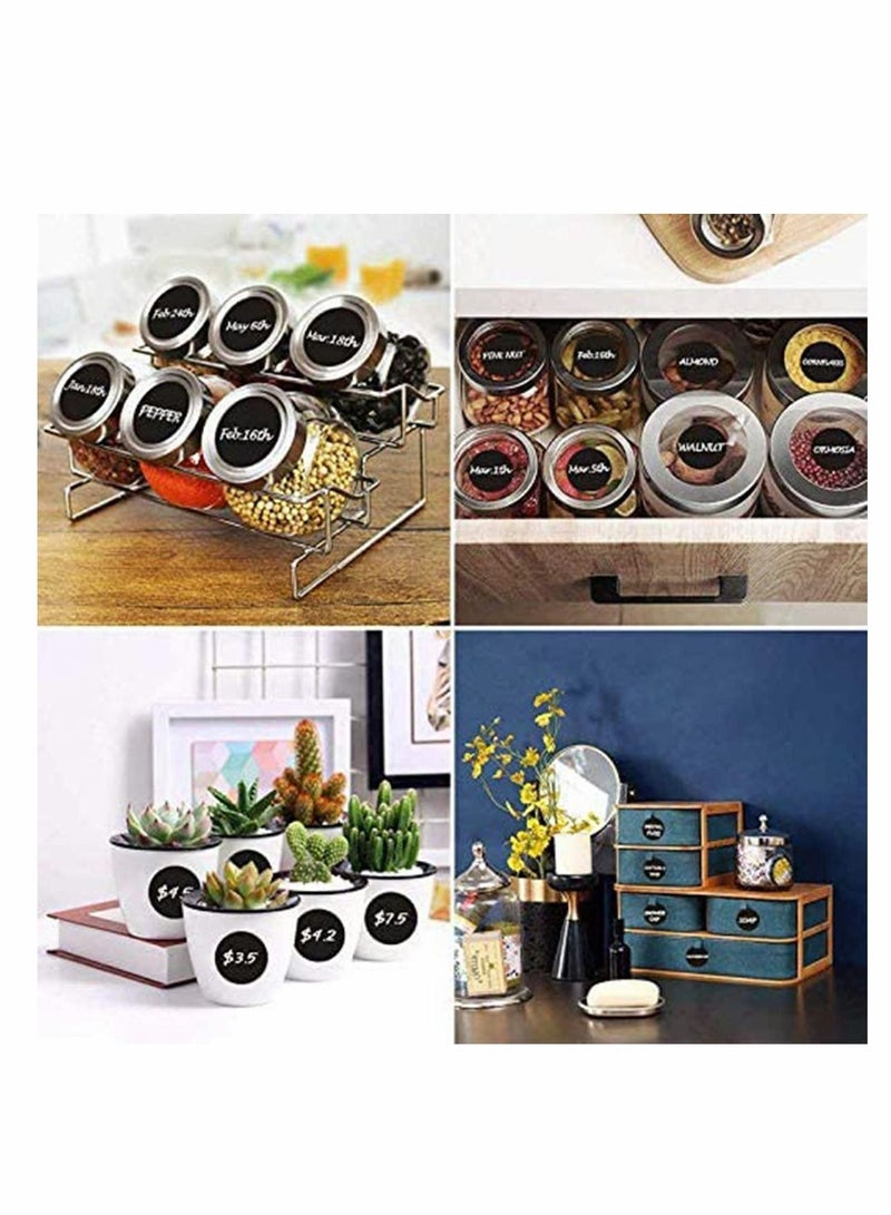 Generic Chalkboard Labels with marker, Pantry and Storage Stickers for Jars, Mason, Spice, Glass, Cups, Containers, Canisters, Kitchen, waterproof 120 pcs - Image 3