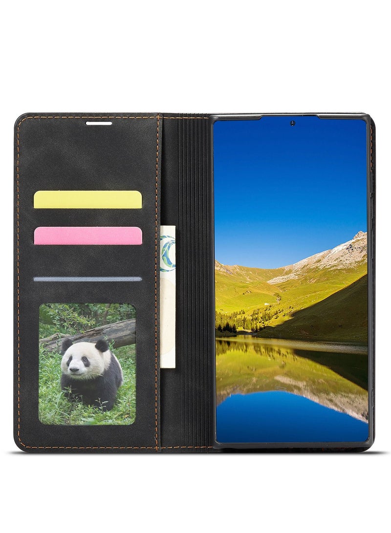 Suteni Flip Cover Leather Protective Case for Samsung Mobile Phone - Image 2