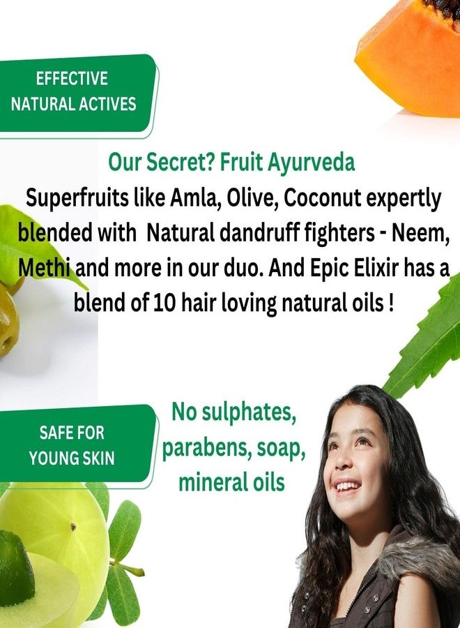 Froot Root Anti Dandruff Kids & Tweens Shampoo +Hair Oil Combo | Natural Actives |Sulphate and Paraben Free |Superfruits like Amla | Natural Dandruff Fighters Neem, Methi - Image 4