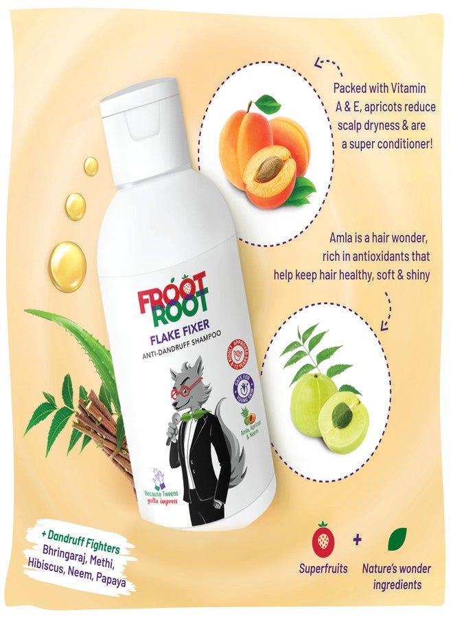 Froot Root Anti Dandruff Kids & Tweens Shampoo +Hair Oil Combo | Natural Actives |Sulphate and Paraben Free |Superfruits like Amla | Natural Dandruff Fighters Neem, Methi - Image 5