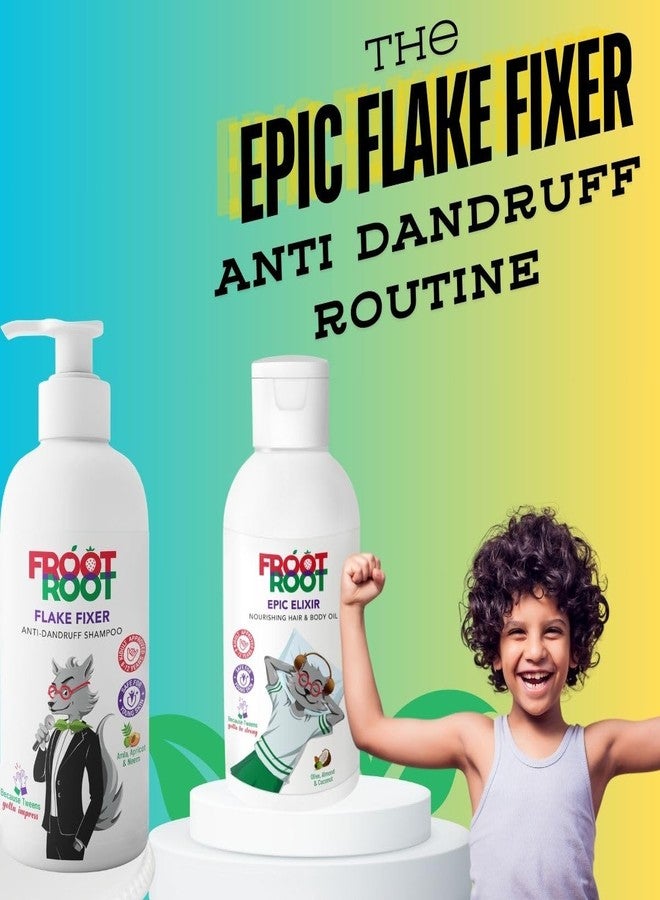 Froot Root Anti Dandruff Kids & Tweens Shampoo +Hair Oil Combo | Natural Actives |Sulphate and Paraben Free |Superfruits like Amla | Natural Dandruff Fighters Neem, Methi - Image 3