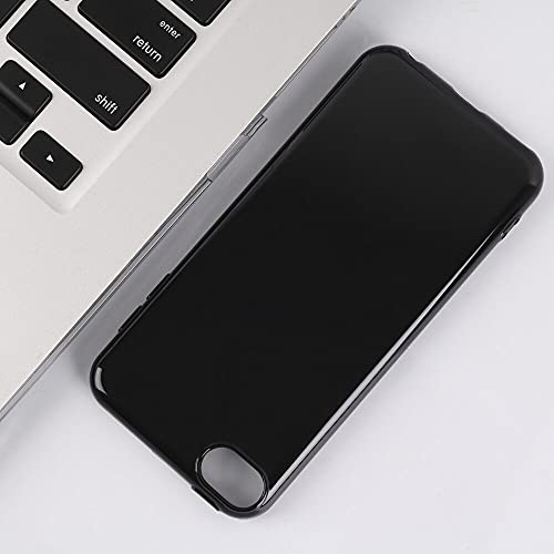 BLLQ Compatible iPod Touch 5/6/7 Case, Glossy Black TPU Soft Slim Cover Skin - Image 3