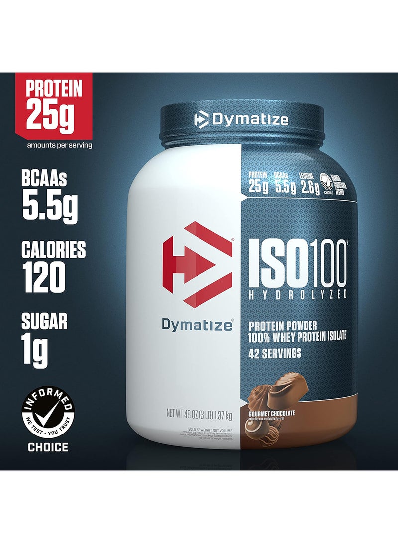 ديماتيز مسحوق بروتين متحلل مائياً من ISO 100 - شوكولاتة جورميه - Image 5