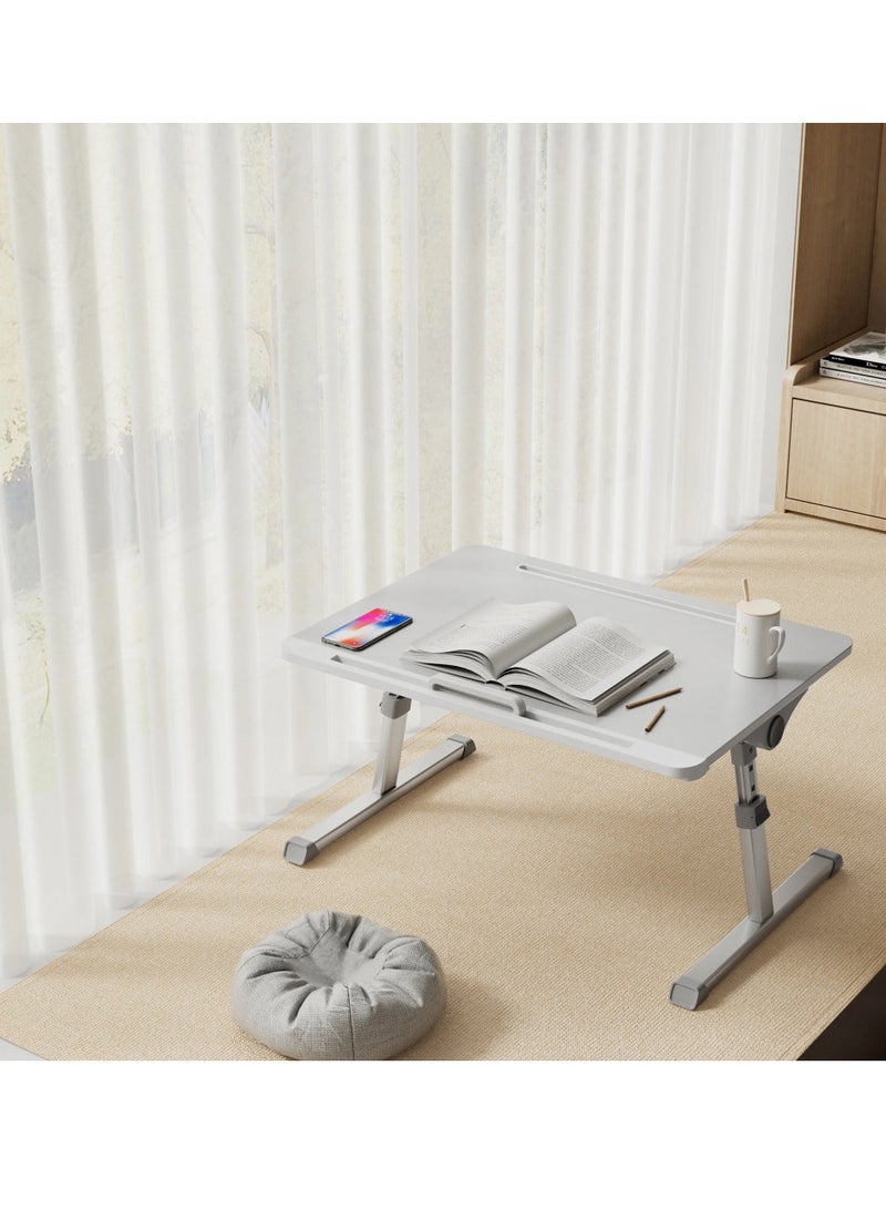 IMTNAN BOOK STAND IMTNAN smart table for books and tablets, white color  - Image 4