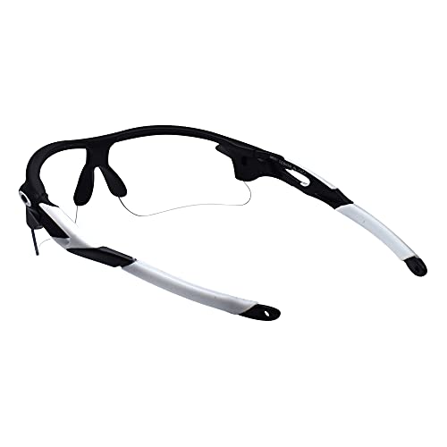 Peter Jones Men Wrap Around Sunglasses Transparent Frame, Transparent Lens (Free Size) - Image 5