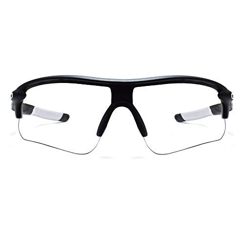 Peter Jones Men Wrap Around Sunglasses Transparent Frame, Transparent Lens (Free Size) - Image 3