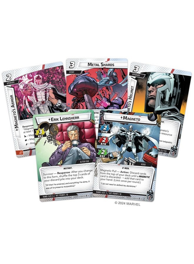 Fantasy Flight Games Marvel Champions The Card Game Magneto Hero Pack - Superhero Strategy Game, Cooperative Game for Kids and Adults, Ages 14+, 1-4 Players, 45-90 Minute Playtime, Made - Image 2