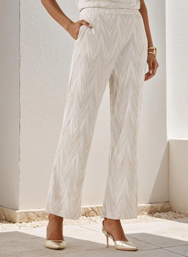 Iconic Skinny Fit Pants with Elasticated Waistband and Pockets