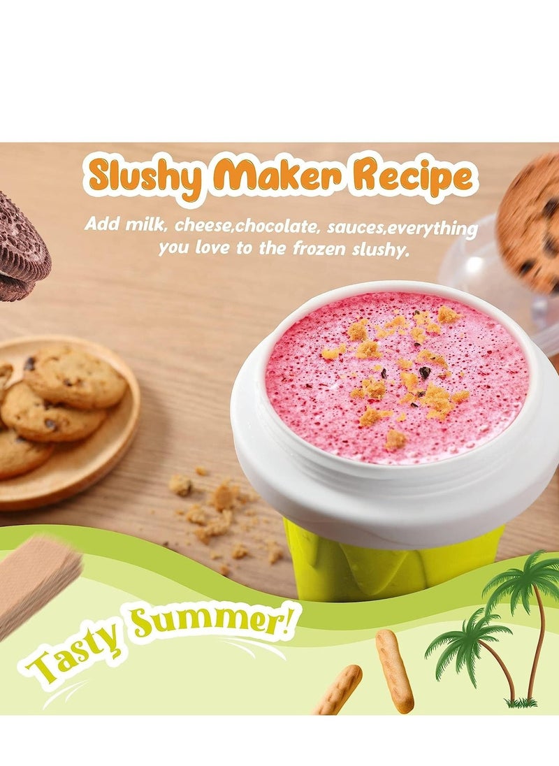 Cool Baby Frozen Magic Slushy Cup Smoothie Cup with Lid and Straw (Yellow)  - Image 5