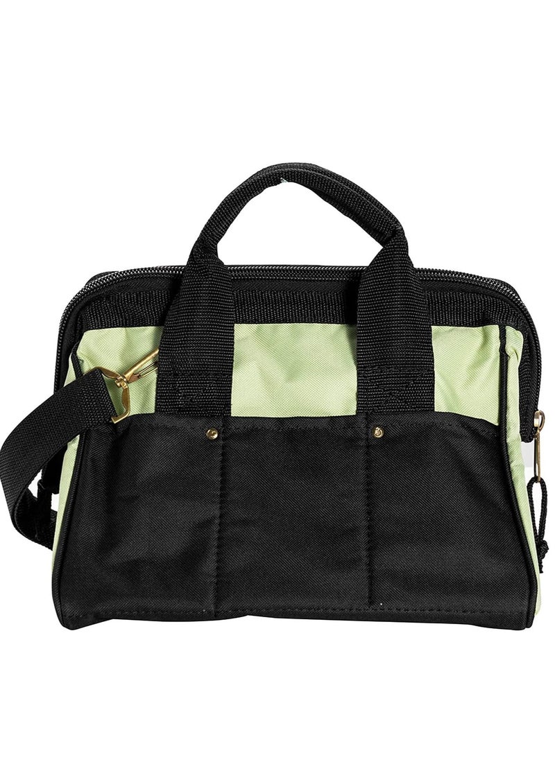 RACO - RACO 14-Inch Heavy-Duty Electrician Tool Bag, Waterproof Top Wide Mouth Tools Storage Bag with Adjustable Shoulder Strap MultiPurpose Organizer Bag for Construction Gardening Man - Image 1