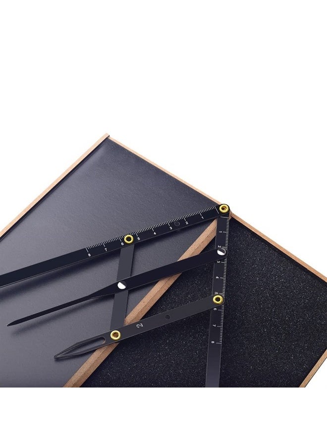 Utoolmart - Eyebrow Stencil Ruler, Eyebrows Golden Ratio Ruler, Three-point Positioning Balance Ruler, DIY Ruler, Eyebrow Makeup Caliper, Microblading Supplies, Shaper Ruler for Microblading Eyebrow Mea - Image 1