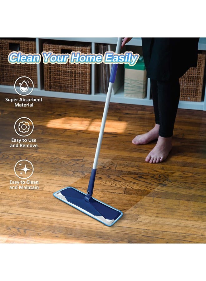 GFRED 3 Pack Microfiber Mop Pads Replacement for Wet/Dry Mop Floor Cleaning Reusable Mop Pads Refills for Spray Floor Mops Compatible with Bona Floor Care System and Any Microfiber Flat Spray Mop - Image 4