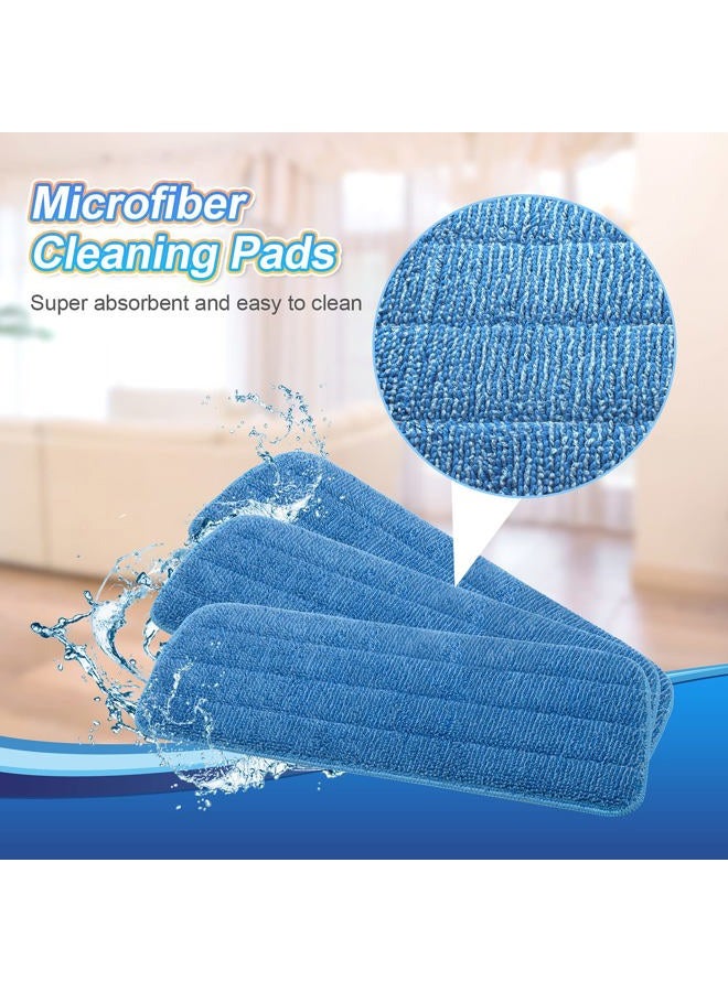 GFRED 3 Pack Microfiber Mop Pads Replacement for Wet/Dry Mop Floor Cleaning Reusable Mop Pads Refills for Spray Floor Mops Compatible with Bona Floor Care System and Any Microfiber Flat Spray Mop - Image 3