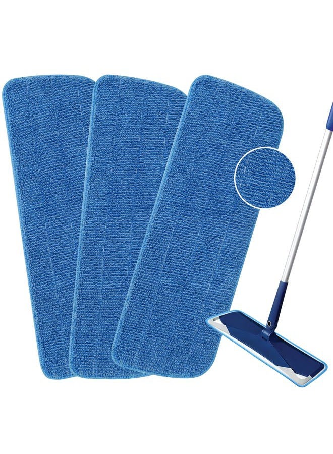 GFRED 3 Pack Microfiber Mop Pads Replacement for Wet/Dry Mop Floor Cleaning Reusable Mop Pads Refills for Spray Floor Mops Compatible with Bona Floor Care System and Any Microfiber Flat Spray Mop - Image 1