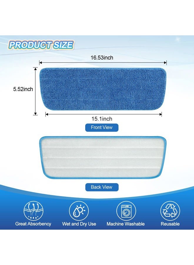 GFRED 3 Pack Microfiber Mop Pads Replacement for Wet/Dry Mop Floor Cleaning Reusable Mop Pads Refills for Spray Floor Mops Compatible with Bona Floor Care System and Any Microfiber Flat Spray Mop - Image 5
